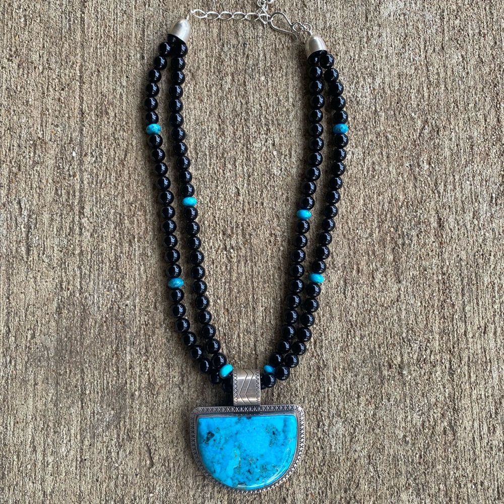 💎Jay King Black & Turquoise Necklace
